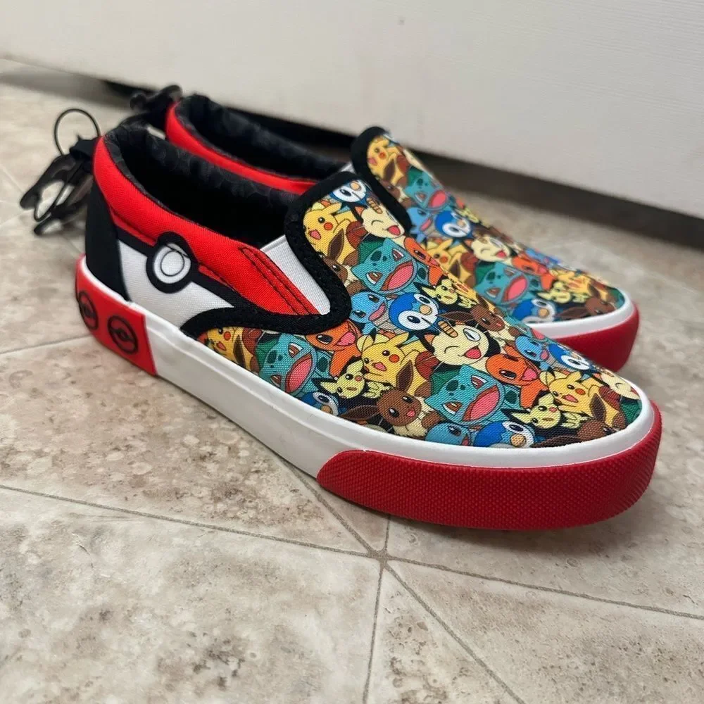 Kids Pokemon Slip On Sneakers Size 3